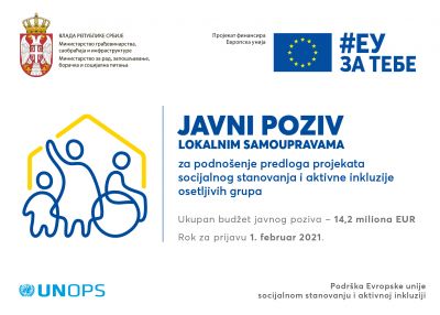 Pitanja i odgovori - Javni poziv lokalnim samoupravama za podnošenje predloga projekata socijalnog stanovanja i aktivne inkluzije osetljivih grupa